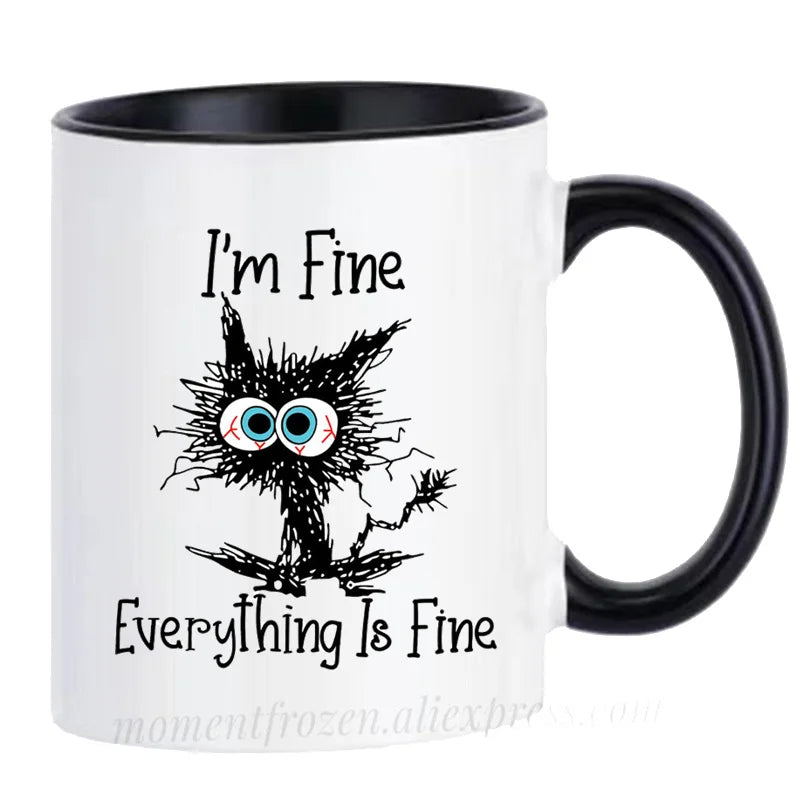 Kitten Cat Coffee Mugs Ceramic Tea Cups Creative