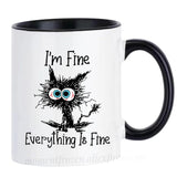 Kitten Cat Coffee Mugs Ceramic Tea Cups Creative