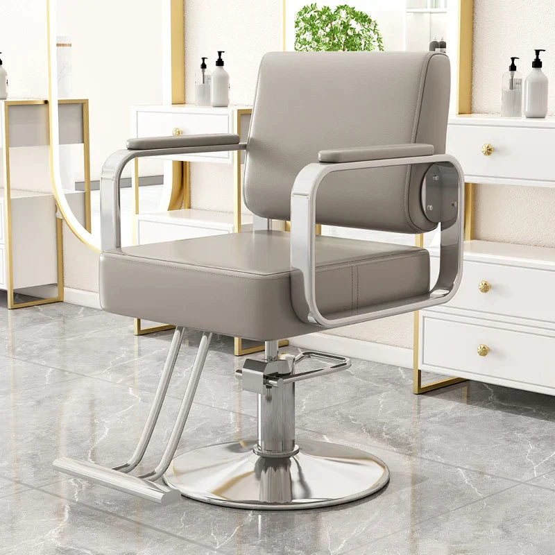 Gold Salon Beauty Barber Chair Luxury Personalized Lifter