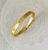 Fashion Punk Gold Color Bangles for Women Trendy