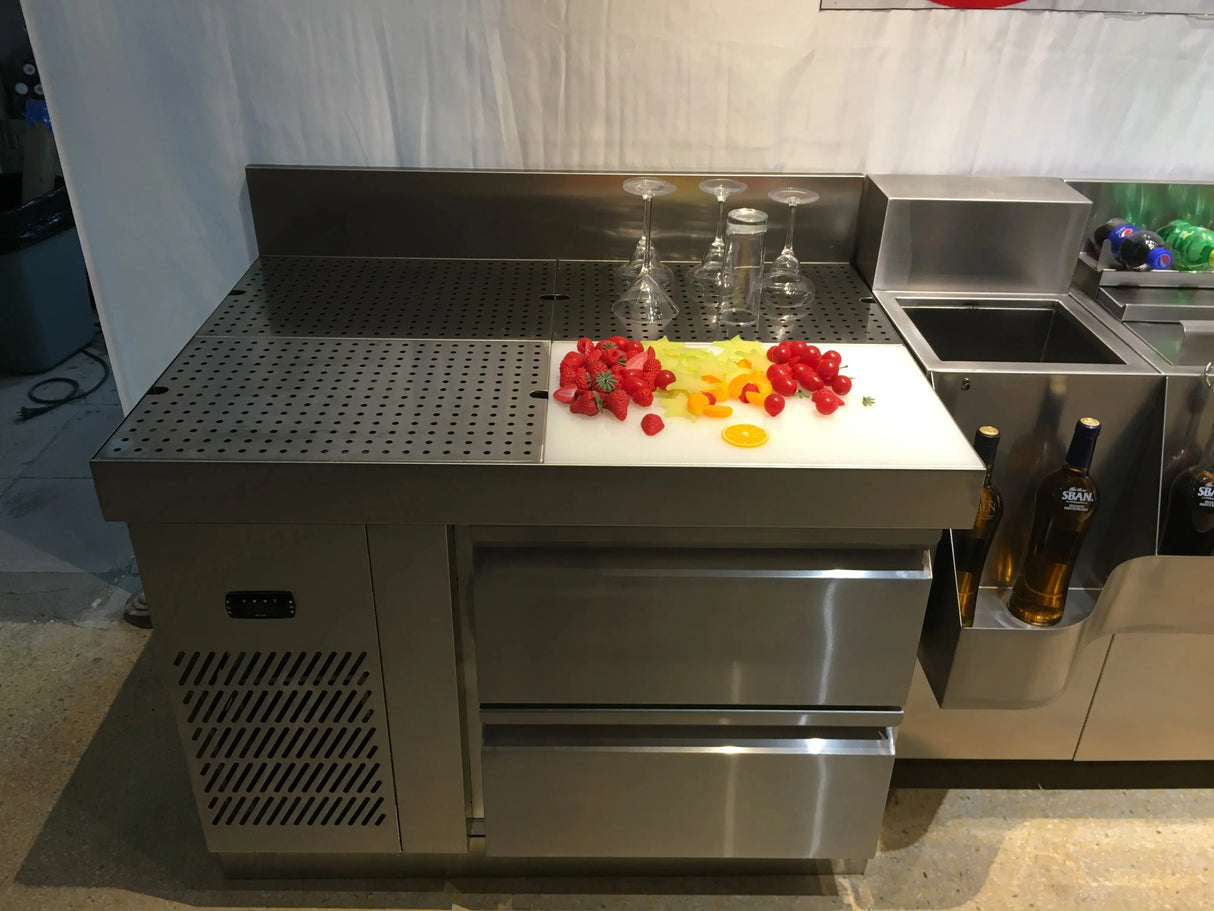 Entertainment Bar Equipment Stainless Steel Ice Chest Cocktail