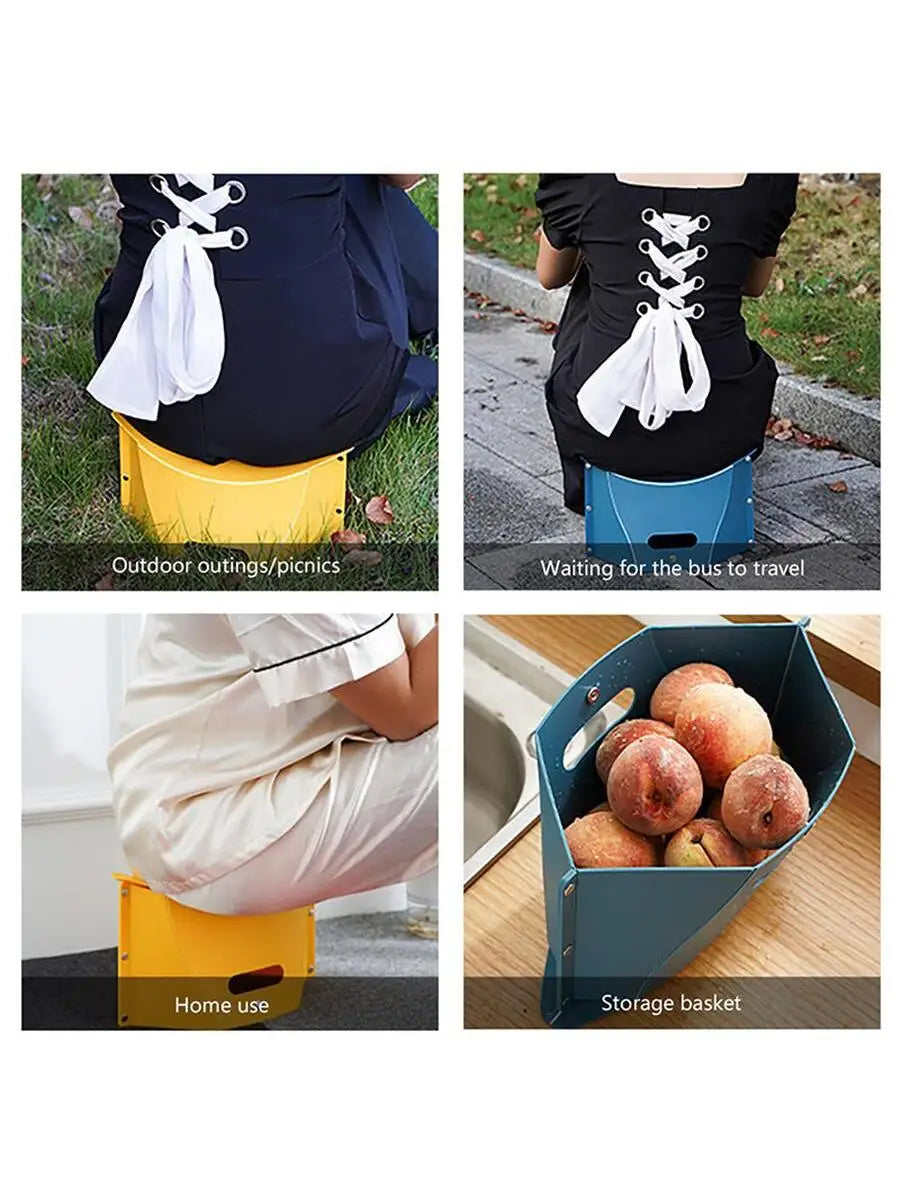 Portable Folding Step Stool Card Folding Shrink Stools