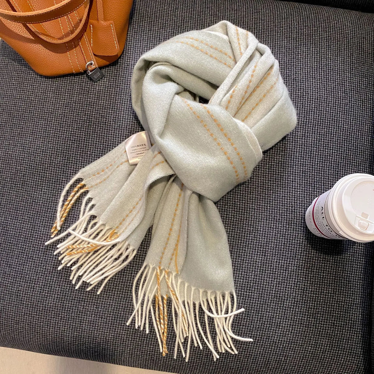 High Quality 100 Wool Scarf Female Fashion Classic