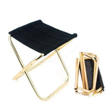 Outdoor Camping Chair Golden Aluminum Alloy Folding Chair