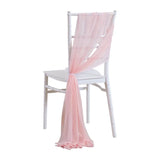 10/50PCS Chiffon Chair Sashes Wedding Chair Decoration 17x250cm