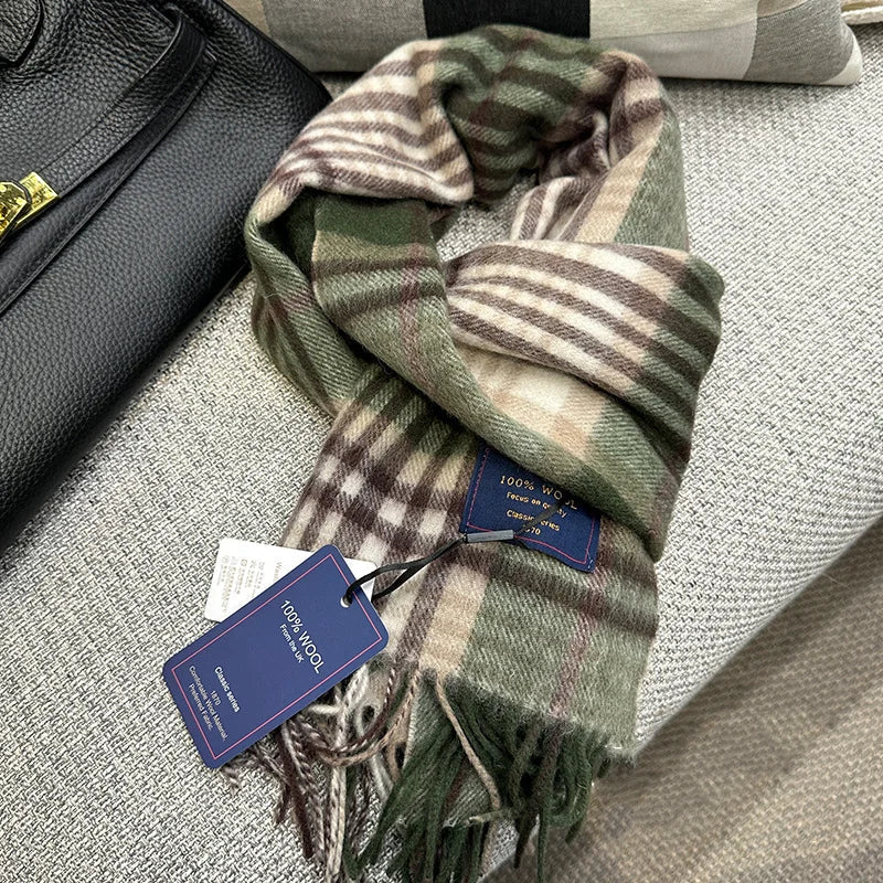 British Classic High Quality Australian Wool 100 Plaid