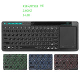 Rii K18Plus/K18S 2.4G Wireless Keyboard with Touchpad Mouse