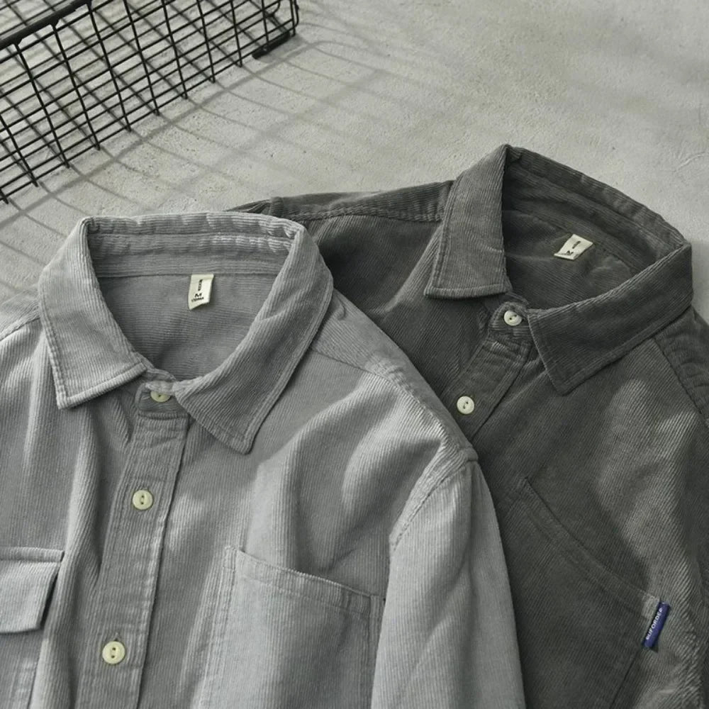 Casual Shirt Jacket Men's Corduroy Spring and Autumn