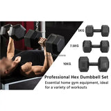 Hexagon Dumbbells Gym Weights for Exercise Dumbbell Gym