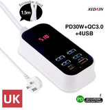 Multiple USB Charger PD 30W Type C Fast