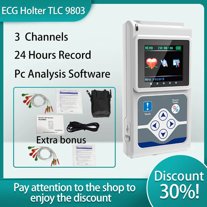 CONTEC TLC 9803 Dynamic ECG Monitor System 24