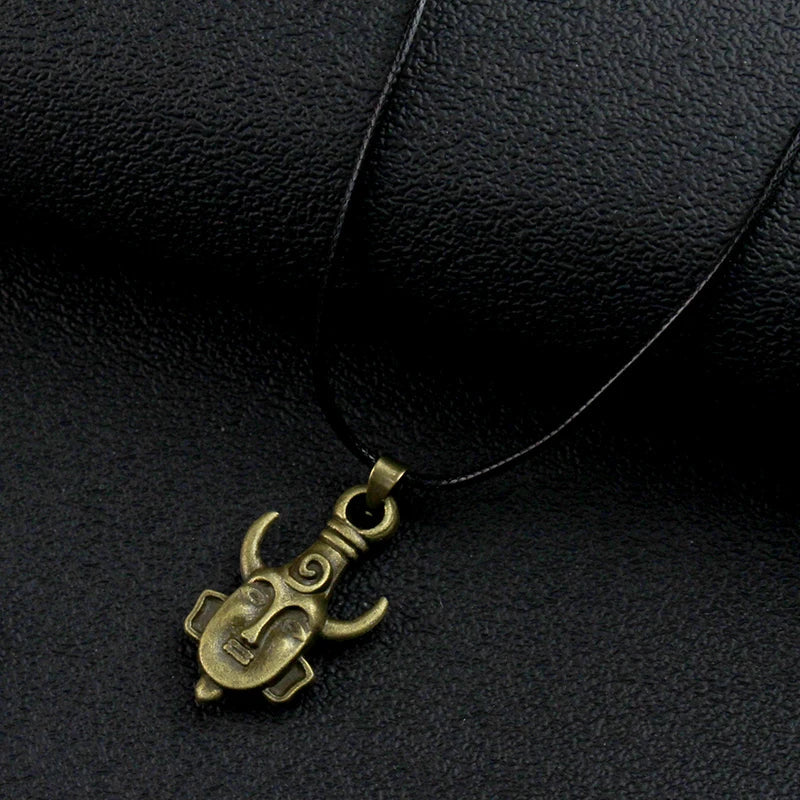 Movie Supernatural Dean Leather Rope Coppery Pendant Necklace
