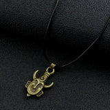 Movie Supernatural Dean Leather Rope Coppery Pendant Necklace