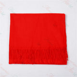 Personalised Embroidered Scarf with Initials or Name Wedding