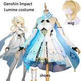 Genshin Impact Lumine Cosplay Costumes Halloween Party Game