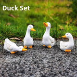 Cute Duck Resin Garden Statue Backyard Pond Ducks