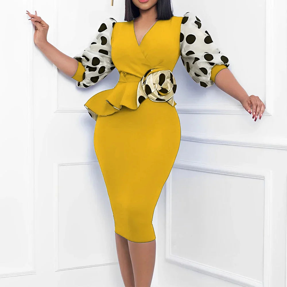 Plus Size Knitted Pencil Dress for Women Clothing