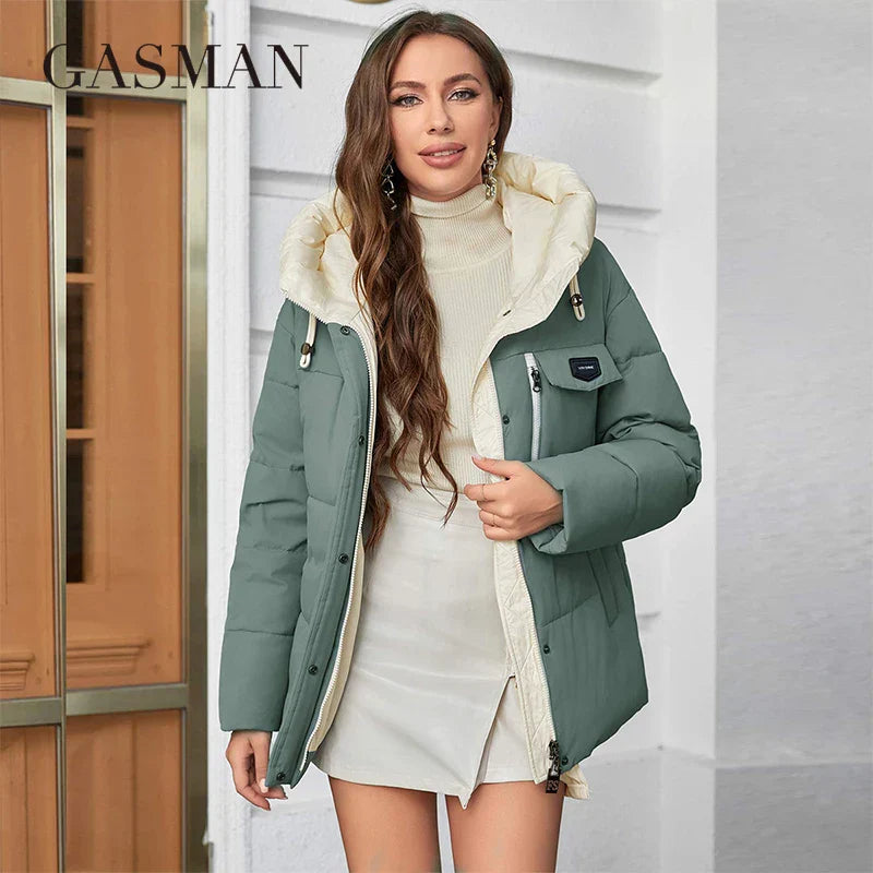 GASMAN Women's Parka 2023 New Fashion Women's Stand