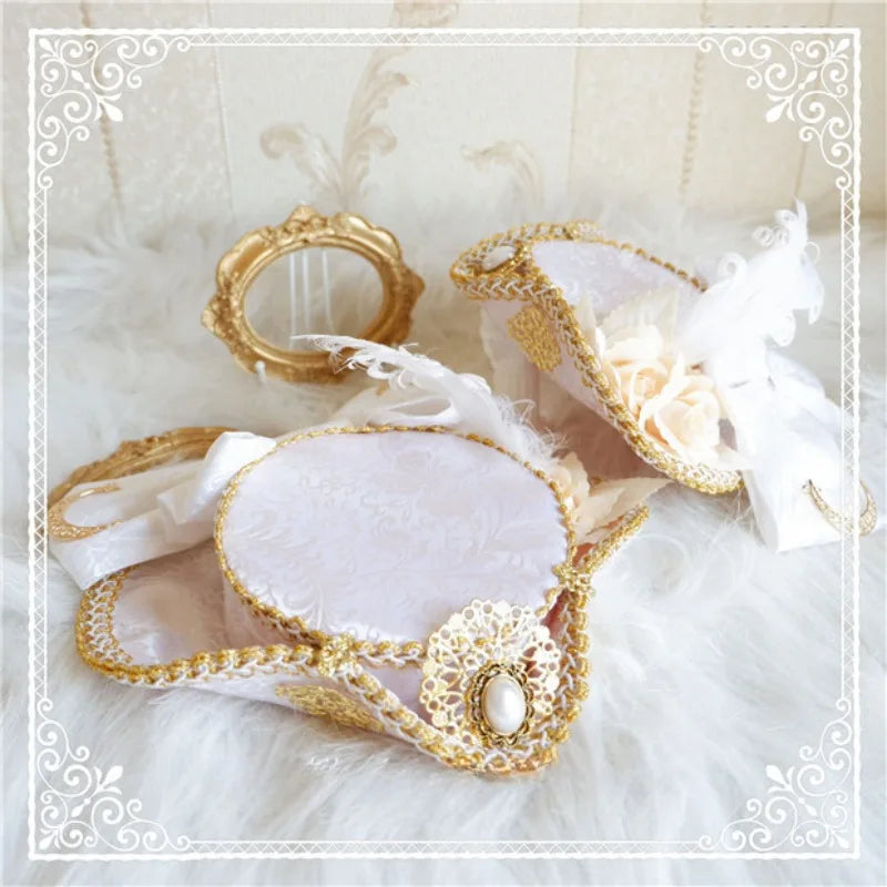 Handmade Customized Lolita Exclusive Original Palace Retro Feather