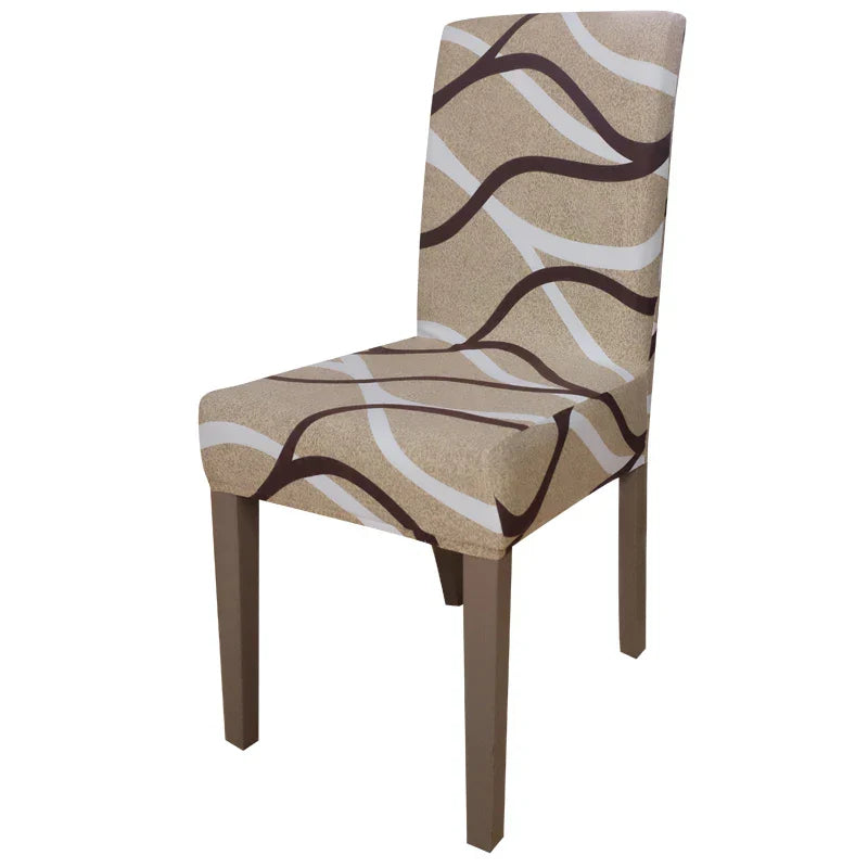 Printed Chair Cover Elastic Seat Chair Covers Removable