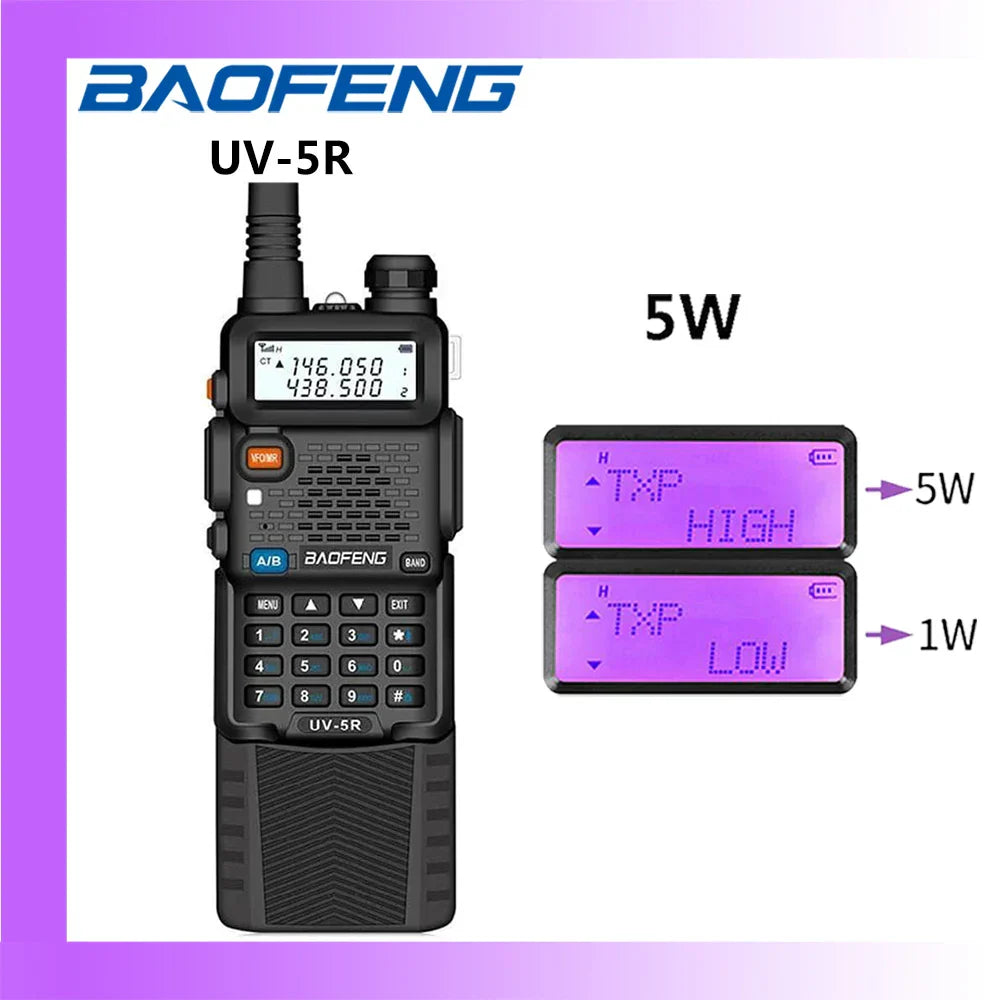 2023 Baofeng UV-5R 5W/8W Walkie Talkie Long Range