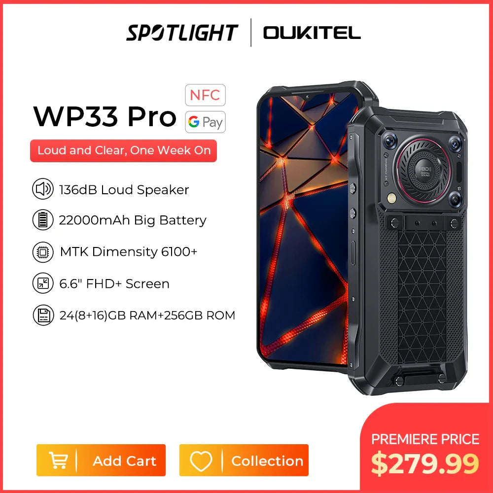 [World Premiere] Oukitel WP33 Pro 5G Rugged Smartphone