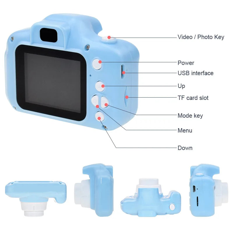 Cute Cartoon Full HD Video Digital Camera Instant