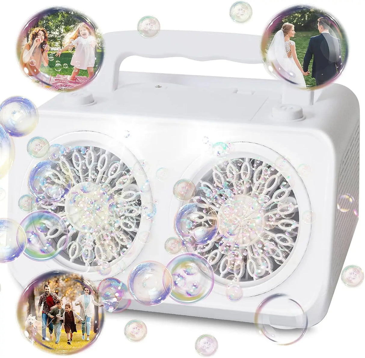 Automatic Bubble Machine Upgrade Bubble Blower with 2