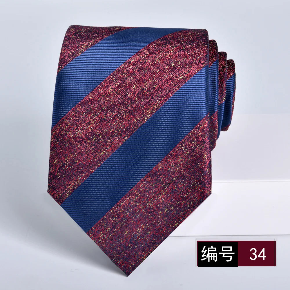 ties for men 2024 Luxury Wine Red Groom