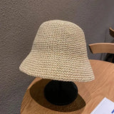 Beach Korean Straw Hat Summer Women Visor Bucket