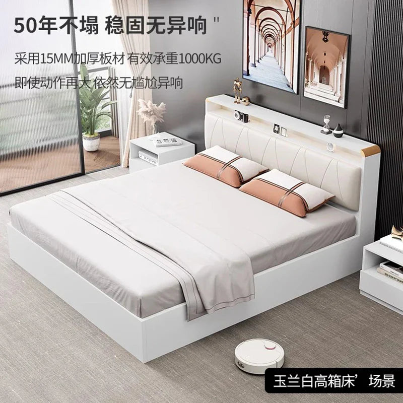 Bedroom Frame Bed Children King Size Single Massage