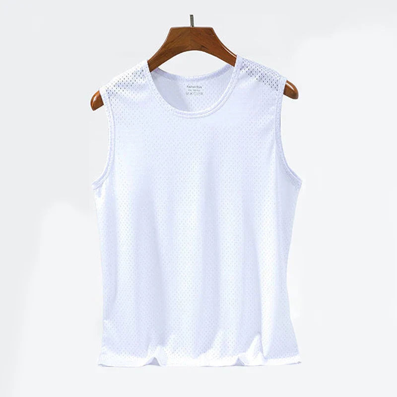 Men Ice Silk Tank Tops Underwear Mens Undershirt