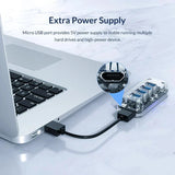 ORICO Transparent Series USB HUB Multi 4 7