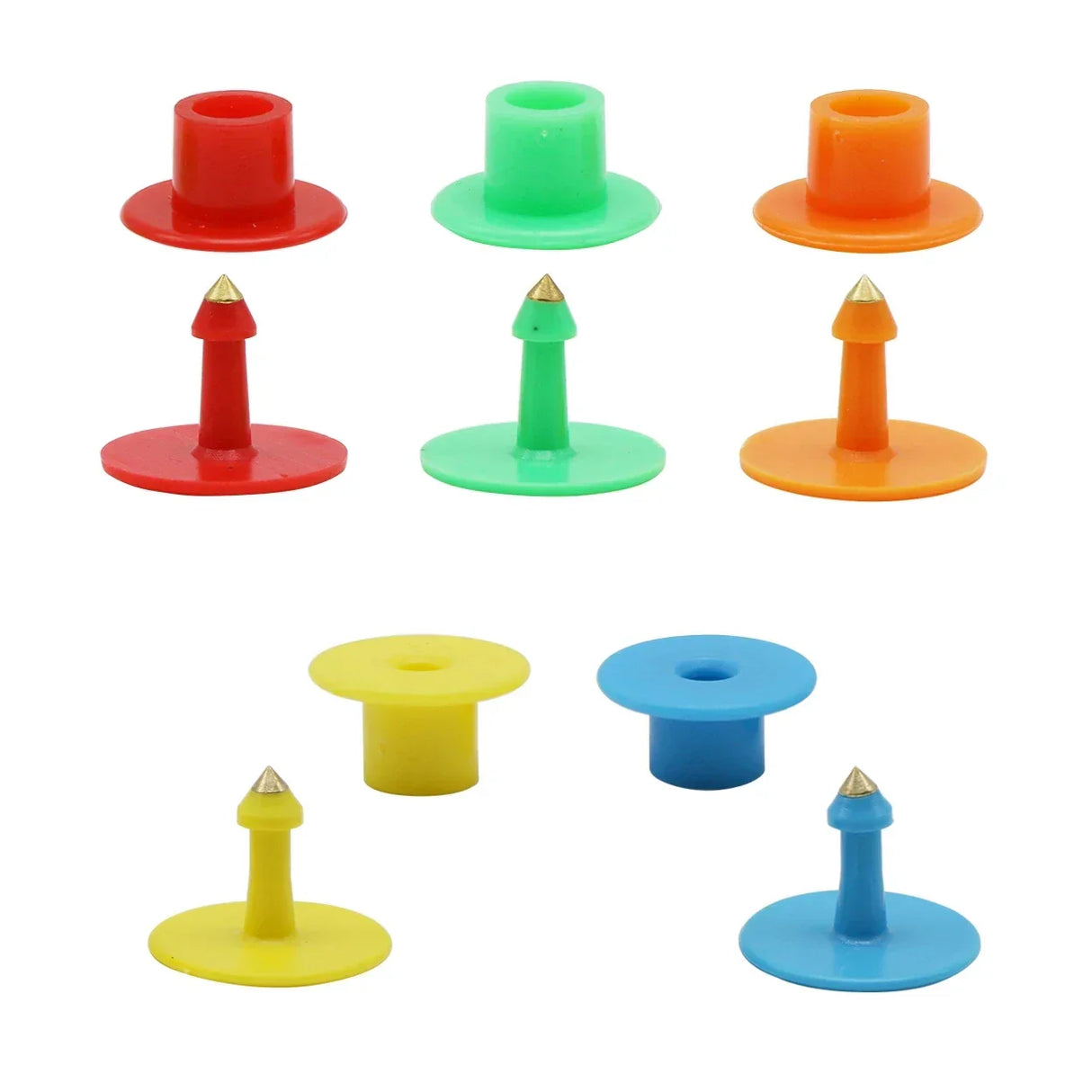 100 Pcs Wordless Label Anti-shedding Round Swine Sheep