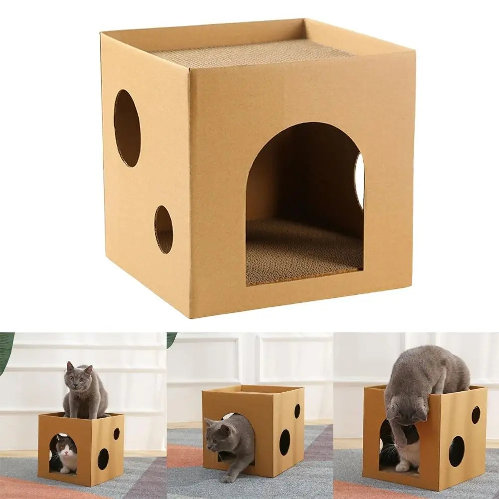 Cat Cardboard Box Wear-resistant Kitten Puppy Exercising Grinding