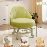 Household stool with wheel pulley low stool door