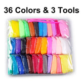 36 Colors Air Dry Plasticine Modeling Clay for