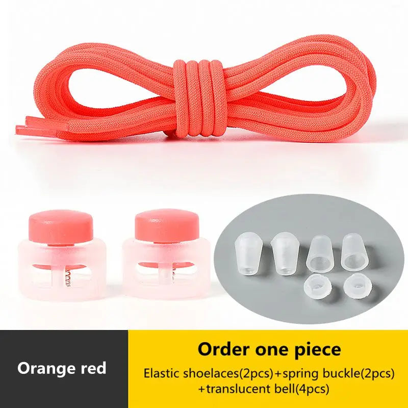 No Tie Shoelace Elastic Round Lock Shoe Laces