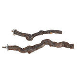 Pet Parrot Bird Standing Stick Grape Wood Pole