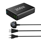 100W 120W 200W GaN Charger 6 Ports USB