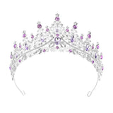 Vintage Queen Crown Durable Gorgeous Baroque Crystal Headbands