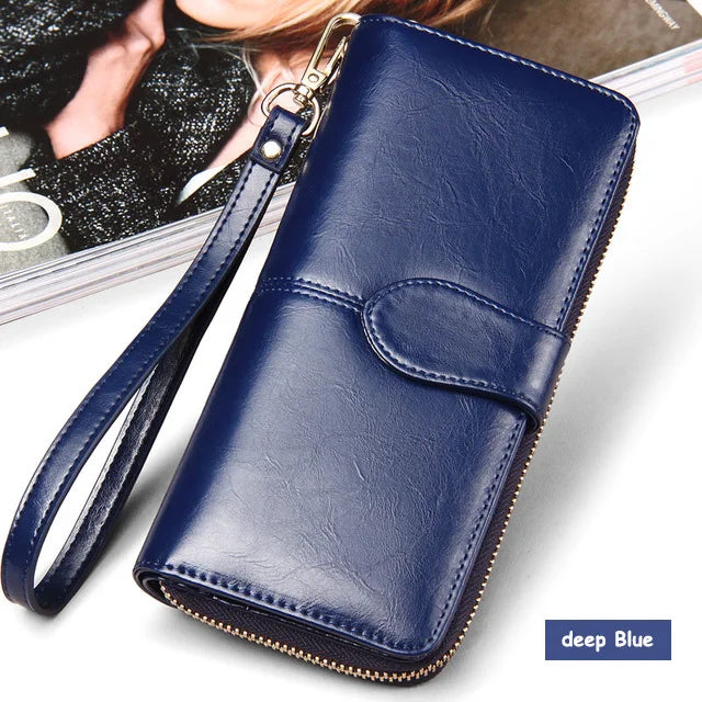 2024 Women's Genuine Leather Long Wallet