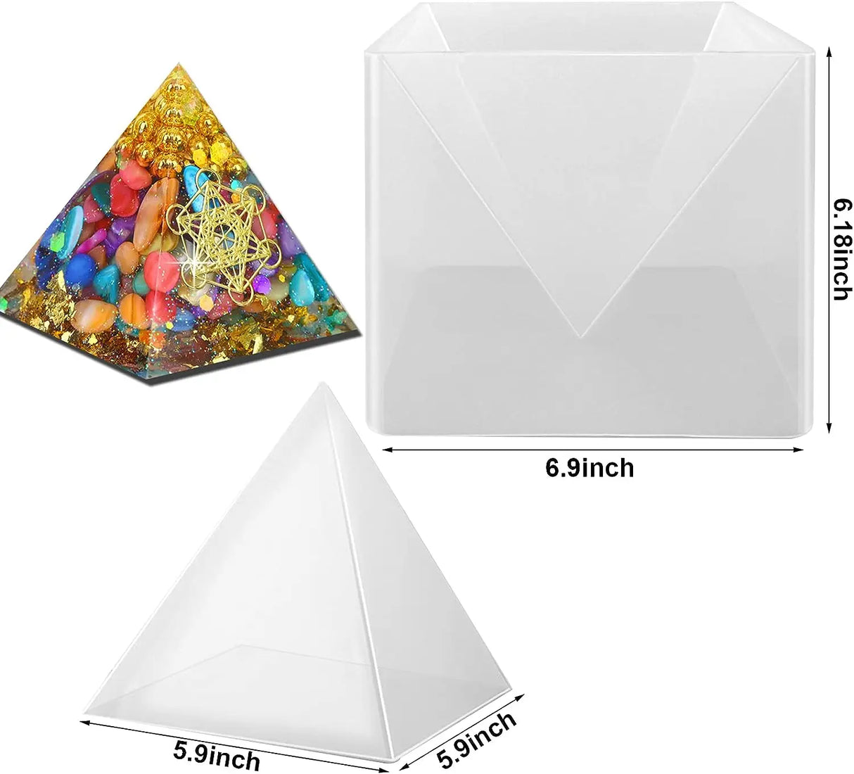 Large Pyramid Silicone Molds Big Pyramid Resin Mold