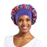 New Women's Laser Satin Bonnet Night Sleep Hat