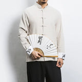 Spring Crane Embroidery Top Traditional Chinese Clothing for