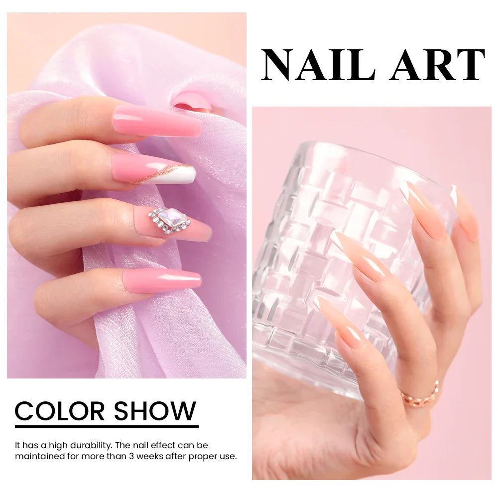 Poly Nail Gel Kit with 6W Nail Dryer