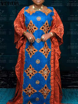 Plus Size 5XL VONDA Bohemian Women Maxi Long