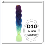 24Inch Synthetic Long Jumbo Ombre Braiding Hair For