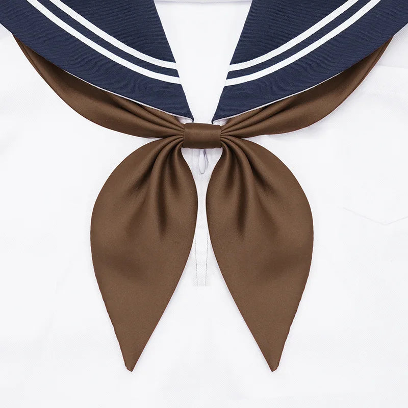 Japanese School Girl Cosplay Anime Sailor Suit Bow
