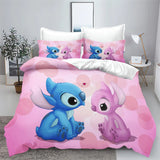 Stitch Bedding Set Cute Printed Cartoon Quilt Cover
